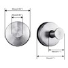 JOMOLA Suction Cup Hooks Suction Shower Hook Bathroom Towel Hanger