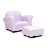 KEET Roundy Child Size Chair with Microsuede Ottoman, Lavender, Ages
