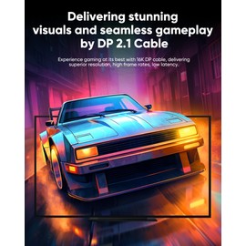 Highwings 16K Displayport Cable 2.1, DP 2.1 Cable 6FT [16K@60Hz, 8K@120Hz, 4K@240Hz 165Hz 144Hz] Support 54Gbps, HDCP DSC 1.2a, HDR10 FreeSync G-Sync for 3090 Graphics PC