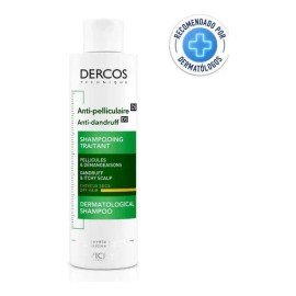 Shampoo Tratamiento Anticaspa en botella Vichy Dercos sin Parabenos Para Cabello Seco 200 Ml