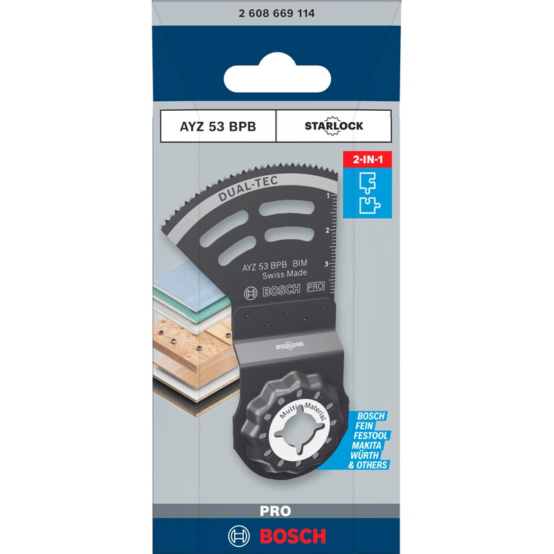 Bosch 1x PRO Multi Material AYZ 53 BPB Multitool Blade