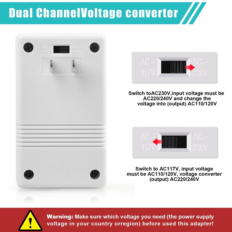 Voltage Converter 110V to 220V Step-Up & Step-Down Power Two-Way
