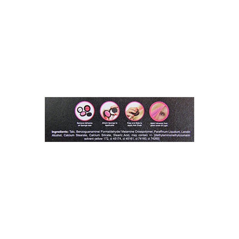 UV neon hair chalk for temporary hair colouring - great