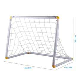 Football Goal Nets Football Goal Training Net Football Goal Net Outdoor Football Goal Net Full Size Sports Replacement Goal Post Net for Game Training Match Tools (8 x 6 ft)