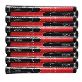 Winn Set of 9 DRITAC AVS Standard Black/RED Golf Grip. 5DT-BRD