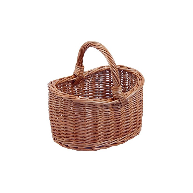 Backideen Shopping Basket Oval Brown D 25 cm x W