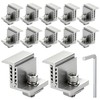 GAGIRA 12Pcs 35-55mm Adjustable Solar Brackets, Aluminum Solar Panel Z