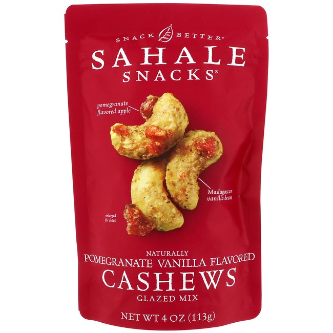 Sahale Snacks Cashews with Pomegranate and Vanilla -- 4 oz