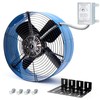 Attic Vent Fan with Adjustable Thermostat, 15" Gable Mount Ventilation
