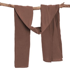 Amazhiyu Women Scarves,180CM Cotton Long Soft Scarf Shawl for All Season Solid Beach Ladies Scarves, Gifts for Women UK Coffee