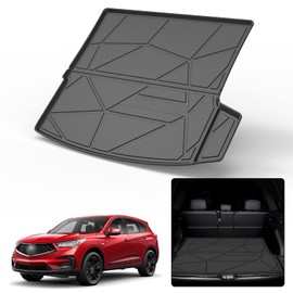 Elsetyler Cargo Liner for 2021-2026 RDX - Black TPE All Weather Heavy Duty Waterproof Rear Cargo Tray Trunk Floor Mat Protector Compatible with 2019-2026 Acura RDX