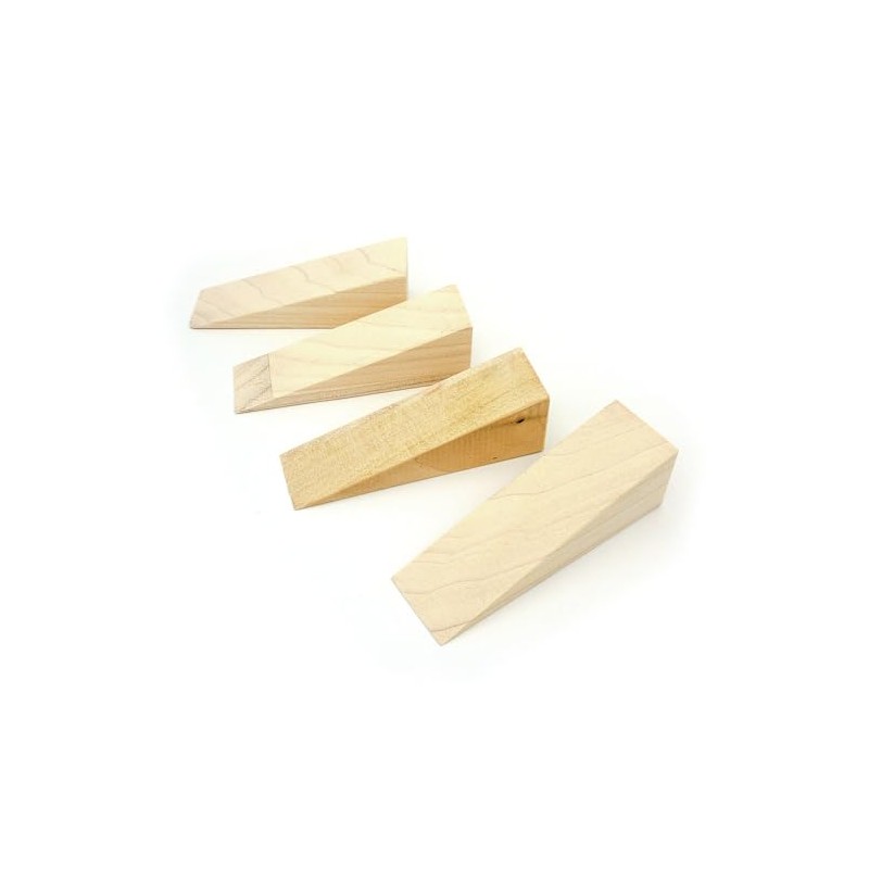 Generic Wood Door Stops - 4 Pack - Poplar Hardwood,