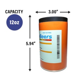 CouplaBeers Couple Of Beers Funny Prescription RX Bottle Gag 12oz Stainless Steel, Vacuum Insulated Can Cooler For Bottles and Cans