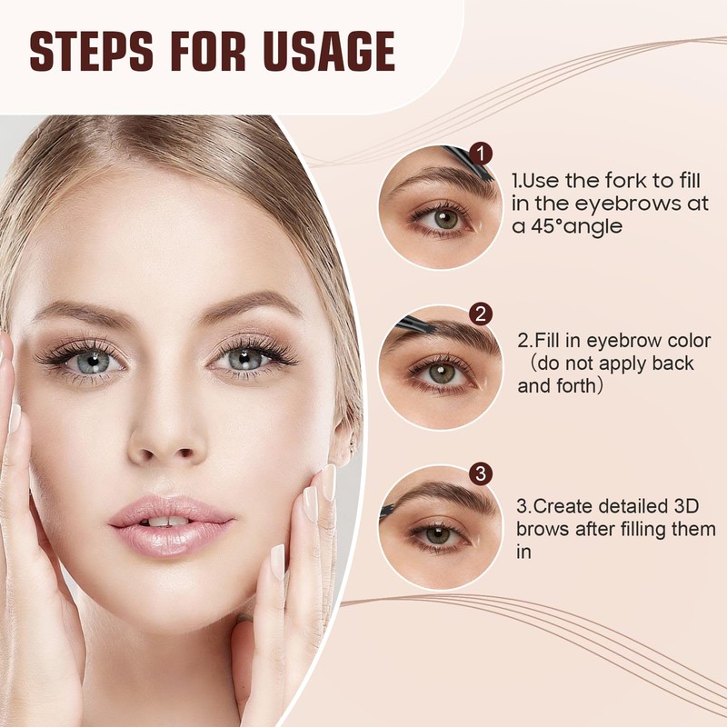 Eyebrow Pen 4-Fork Tip Lift & Snatch Brow Pencil Light
