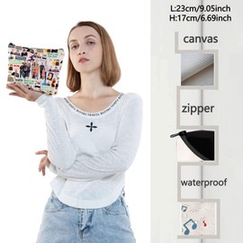 WZMPA Dunphy Family Cosmetic Bag Phil & Claire Dunphy Fans Gift What's The Plan Phil Zipper Pouch Bag Jay & Gloria Fans Gift (What's The Plan Phil)