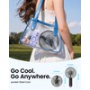 6 Inch Handheld Fan Rechargeable, Portable Hand Fan with 6000mAh