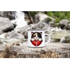 MAXIKIWI Langlebige Emaille-Kaffee- oder Tee-Camping-Tasse für drinnen und draußen, Motiv: