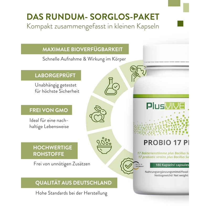 PlusVive Probio 17 Plus Capsules High Dose I 1 x