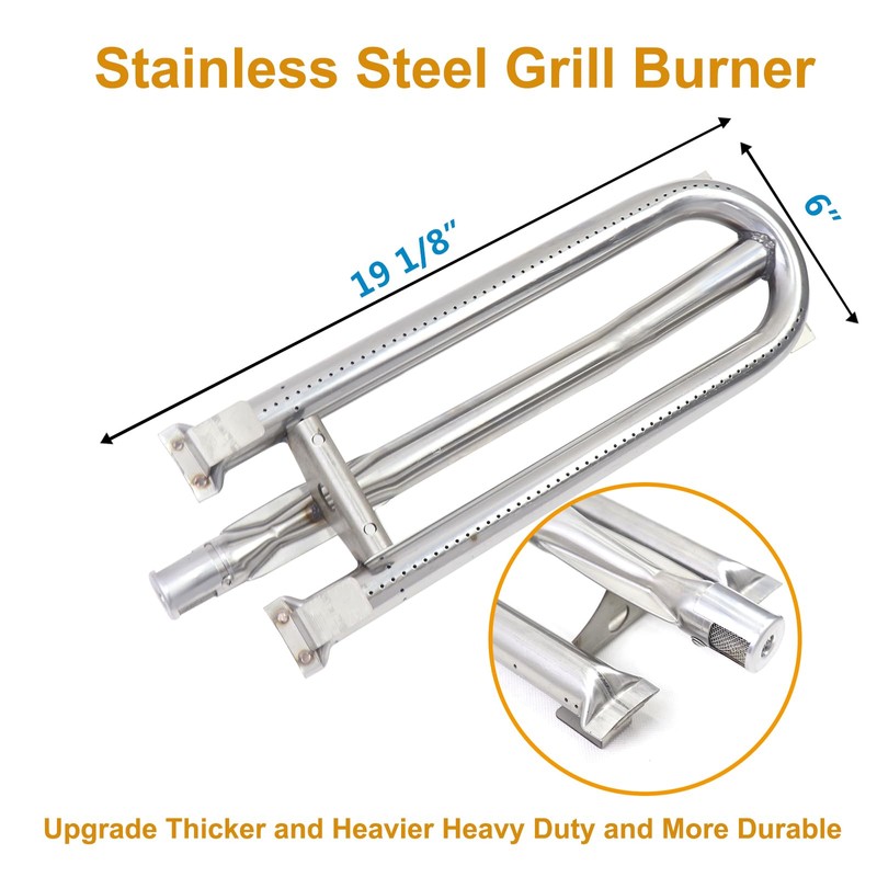 Plowo Stainless Steel Grill Burners for DCS BBQ Grills 27DBQR,