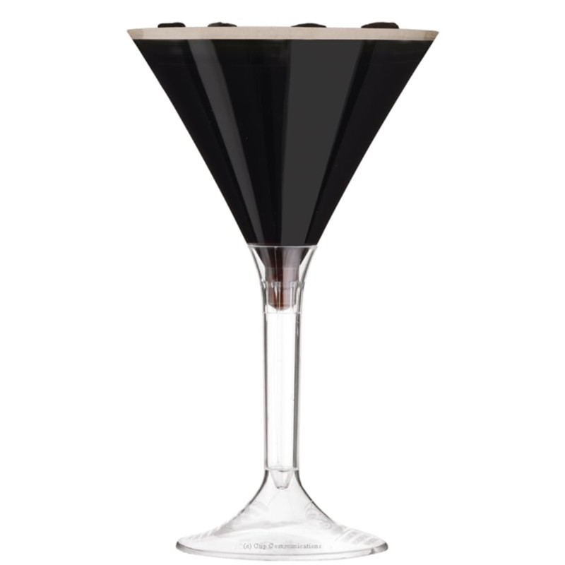 AIOS Plastic Martini Glass 2pc. Capacity 185ml. Pack of 20