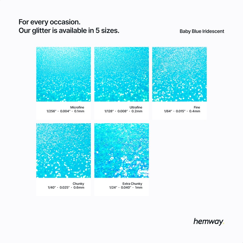 Hemway Glitter Paint Additive Crystals for Acrylic Emulsion Paint, Interior