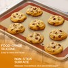 2-Pack Silicone Non-Stick Food Safe Baking Mat Set with Cookie