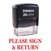 Printtoo Please Sign & Return Self Inking Rubber Stamp Office
