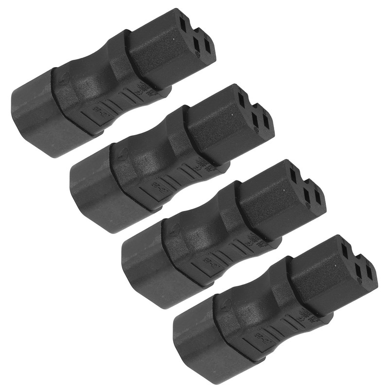 4Pcs IEC320 C14 to IEC320 C15 Power Adapter IEC320 C14