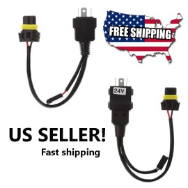 SparkHID 2pcs Relay Wiring Harness H4 H4-3 9003 HB2 Hi/Lo Beam Bi-xenon HID Bulbs H6054