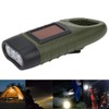 Multifunction Solar Hand LED Emergency Flashlight Crank Torch ABS Folding