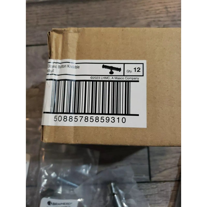 Brainerd 12 Pc Brainerd Classic Button 3-in (76mm) Warm Chestnut