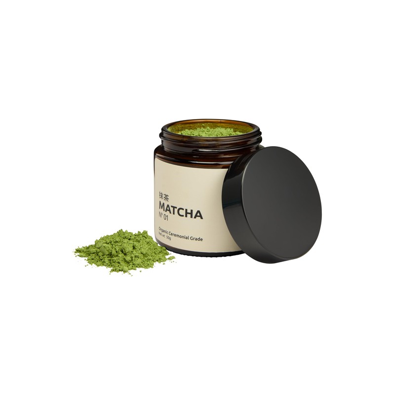 Organic Ceremonial Grade Matcha Green Tea Powder, 50g, No. 01