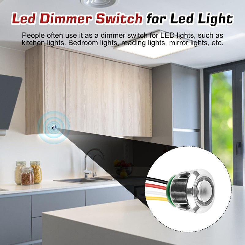 12 V LED Touch Dimmer Switch: Nizirioo Pack of 2