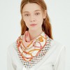 Daks (신세계센텀점)DCSC4F142P2 SILK100% 핑크 체인 패턴 스퀘어 실크스카프 (Duty Free