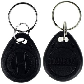OBO Hands 125khz Tags EM4100 Rfid Card Token Key Tag Access Control Smart Card ID Keyfobs Package of 100pcs (BLACK)