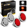 Partsam 4Pcs 4 Inch Round Led Trailer Tail Lights 24
