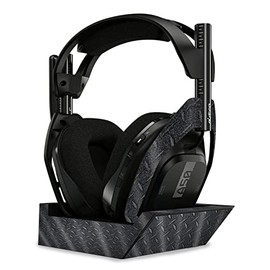MightySkins Glossy Glitter Skin Compatible with Astro A50 Wireless Headphones + Base Station (Gen 4) - Black Diamond Plate | Protective, Durable High-Gloss Glitter Finish | Easy to Apply