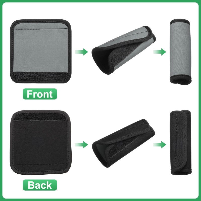 uxcell 3 Pcs Luggage Handle Wrap for Suitcase, Neoprene Handbag