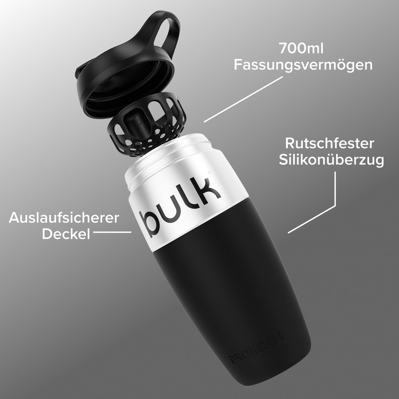 Bulk x Promixx Stainless Steel Shaker Bottle, 700 ml