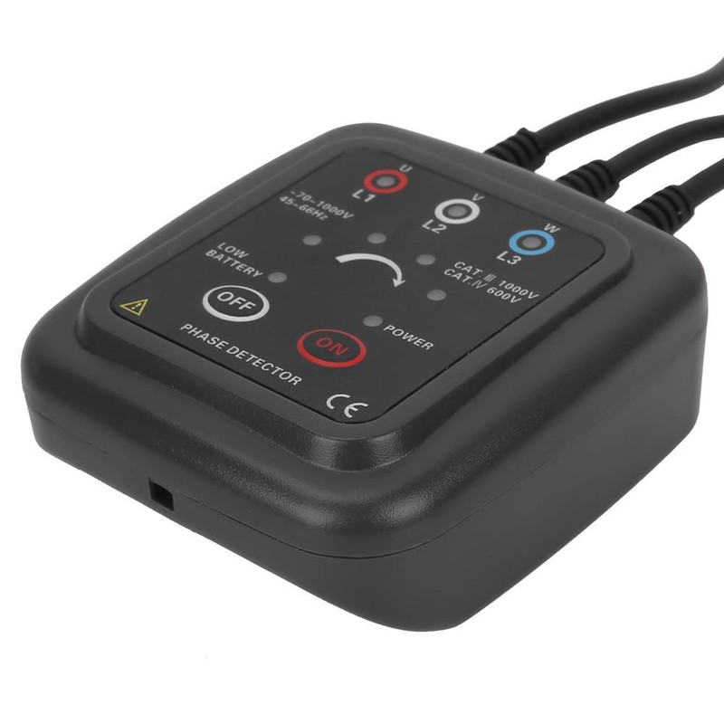 Oumefar Non-Contact Phase Sequence Detector with Magnetic Base Etcr1000c Tester