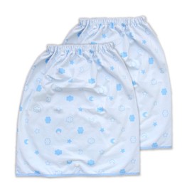 un doudou 3208SA Bedwetting Ket, 2-Piece Set, Cotton Sheeting Knitting, Moon and Cloud, Waterproof, 100% Cotton