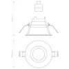 Astro Minima Slimline Round Fixed Fire-Rated IP65 Bathroom Downlight -