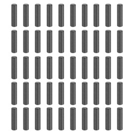 uxcell 50Pcs 2.5mm x 10mm Dowel Pins, 304 Stainless Steel Cylindrical Shelf Support Pegs Chamfered End Pin Rod Fasten Elements Metal Shelf Pegs, Black
