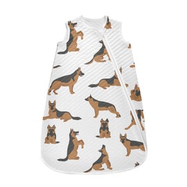 vvfelixl German Shepherd Dogs Baby Sleeping Bag,Baby Wearable Blanket,Toddler Sleep Sack,Sleep Suit for 0-6 Months