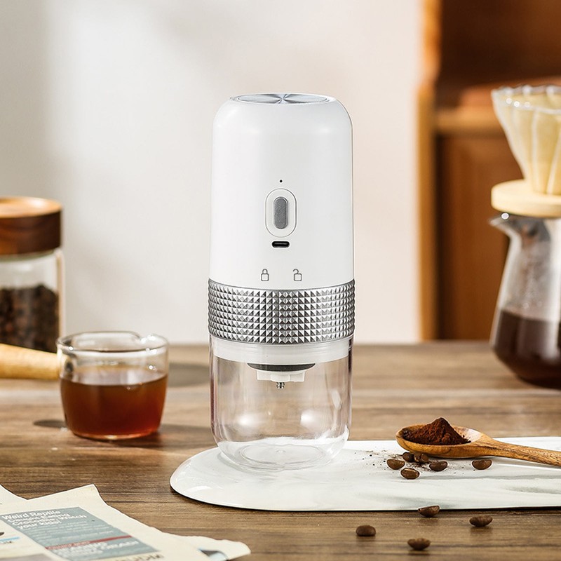 Electric Coffee Bean Grinder Dry Wet Dual Use 1500mAh Small