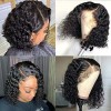 Curly Wig High Temperature Fiber Lace Front High Density