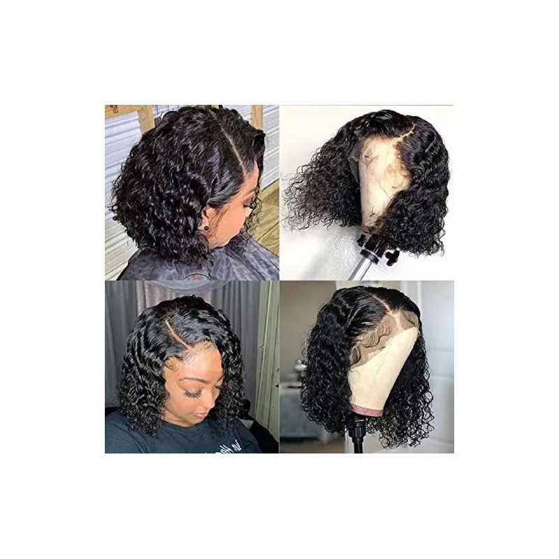 Curly Wig High Temperature Fiber Lace Front High Density
