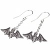 Kiss The Night Earrings Alchemy England Bat Alternative Jewellery Nocturnal