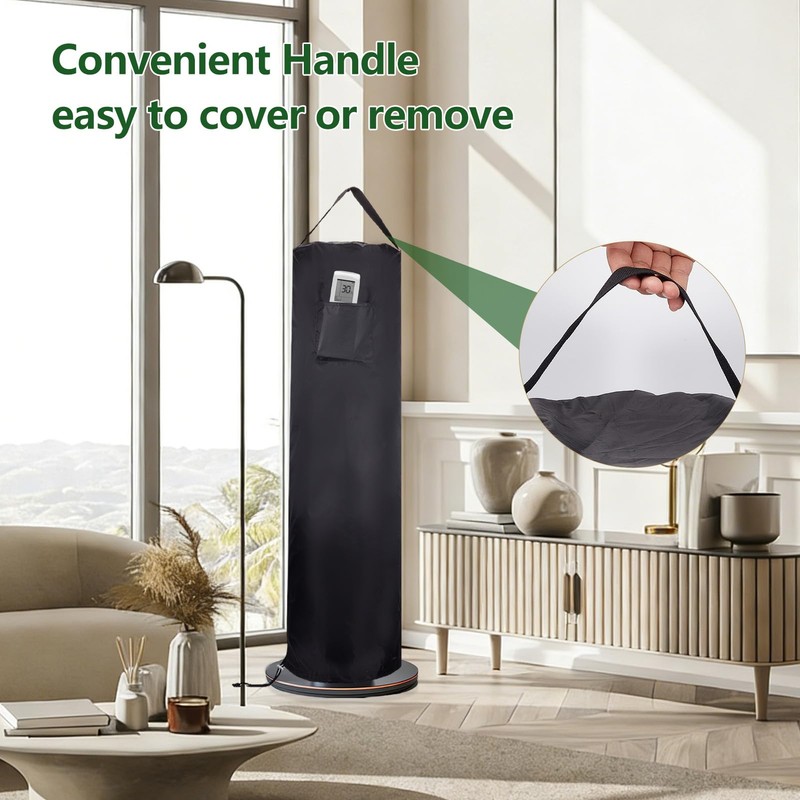 letsinstyle 10" x 36" Tower Fan Cover, Waterproof Dustproof Fan