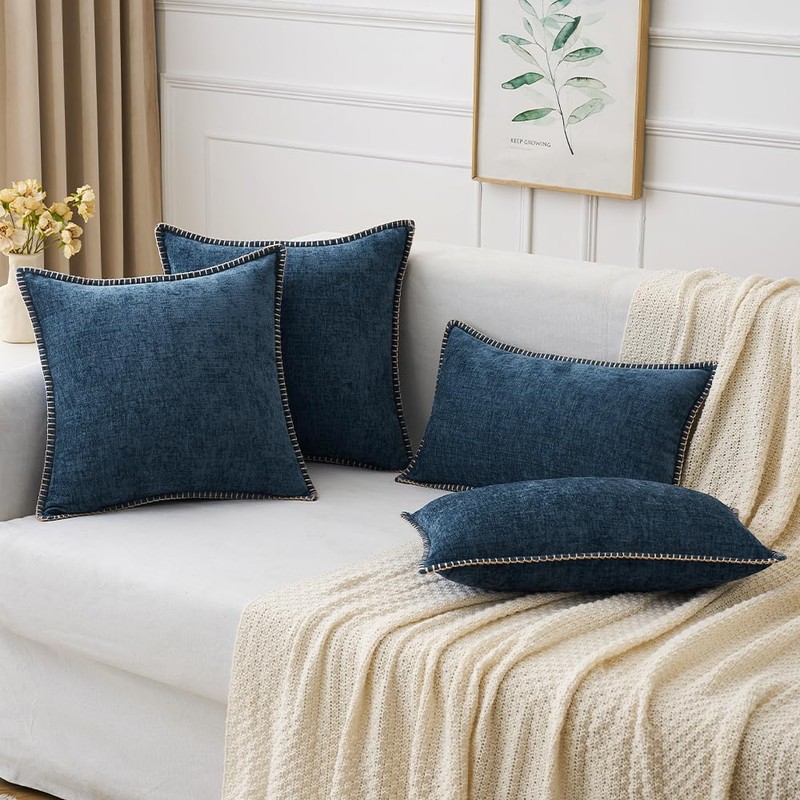 MIULEE Pack of 2 Couch Throw Pillow Covers 18x18 Inch